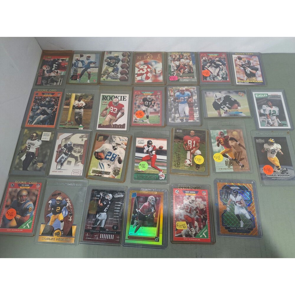 NFL Card Lot Sanders Aikman Favre Irvin RC Andrews Prizm Mitchell NM